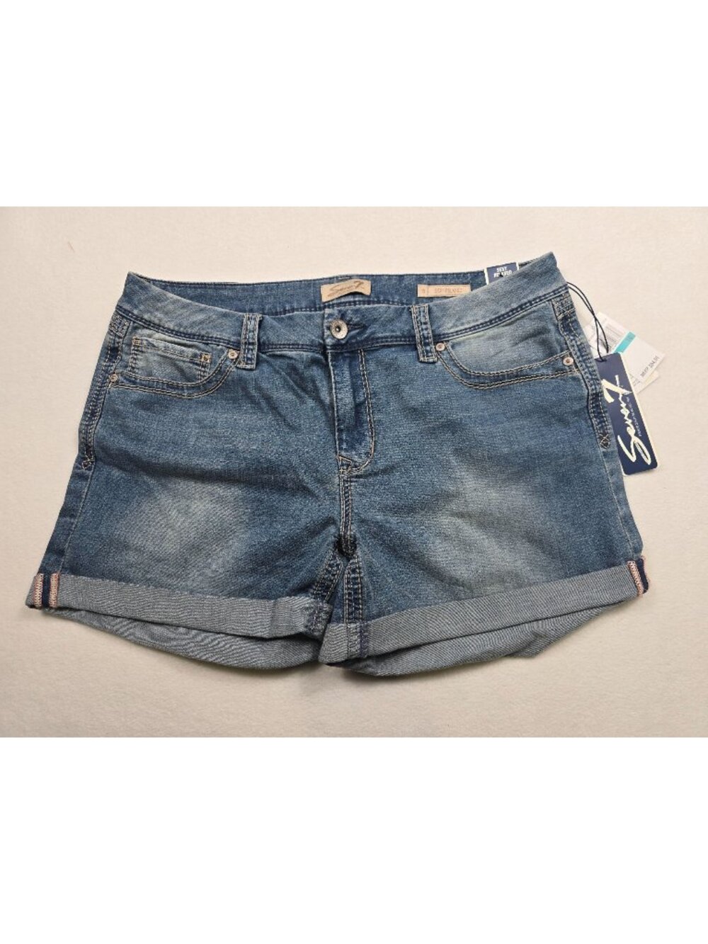 NEW Seven7 Womens 16 Sexy Relaxed Denim Shorts